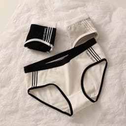 3 ks nové dámské spodní prádlo se středním pasem, měkké, šetrné k pokožce, prodyšné, sexy, módní, sportovní, minimalistické dámské spodní prádlo - náhled 3