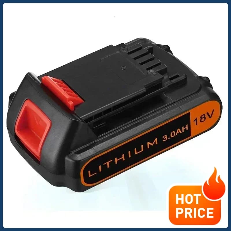 Náhradní baterie 18V 2,0Ah 3,0Ah BL2018 pro Black & Decker 20V Max Lithium kompatibilní s akumulátorovým nářadím A++