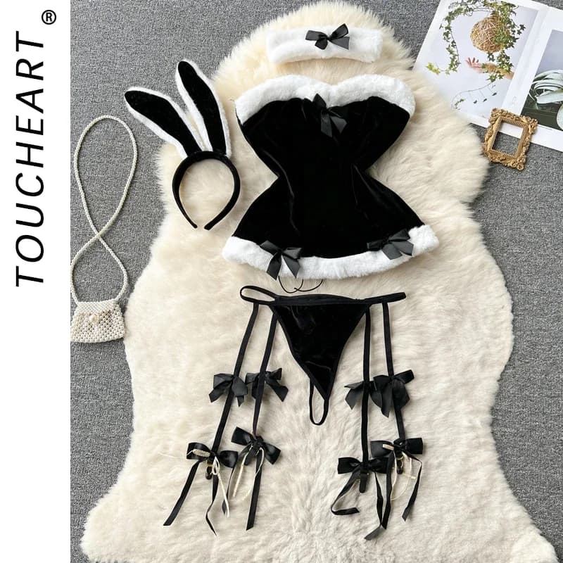 Dámské podprsenky Dámské spodní prádlo Soupravy Sexy spodní prádlo Outfit Podprsenka a kalhotky Sada dámského oblečení Atraktivní hrudní šle pod sex