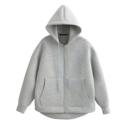 Podzimní dámská nová šedá bunda s kapucí, dlouhým rukávem a velkými kapsami, bunda na zip, dámská volná ležérní bunda, top - náhled 4