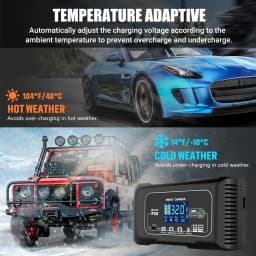 10A/20A 12V 24V nabíječka autobaterií plně automatická pulzní nabíječka pro opravu olověných lithiových baterií Lifepo4 AGM - náhled 5