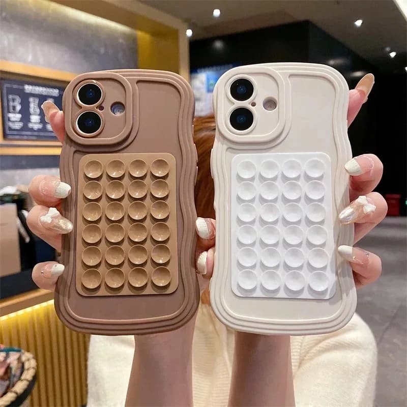 Kryt s přísavkou pro iPhone 16 15 11 12 14 13 Pro 7 8 Plus 16e X Xs Max Xr Soft Silikonový Pevný Kryt