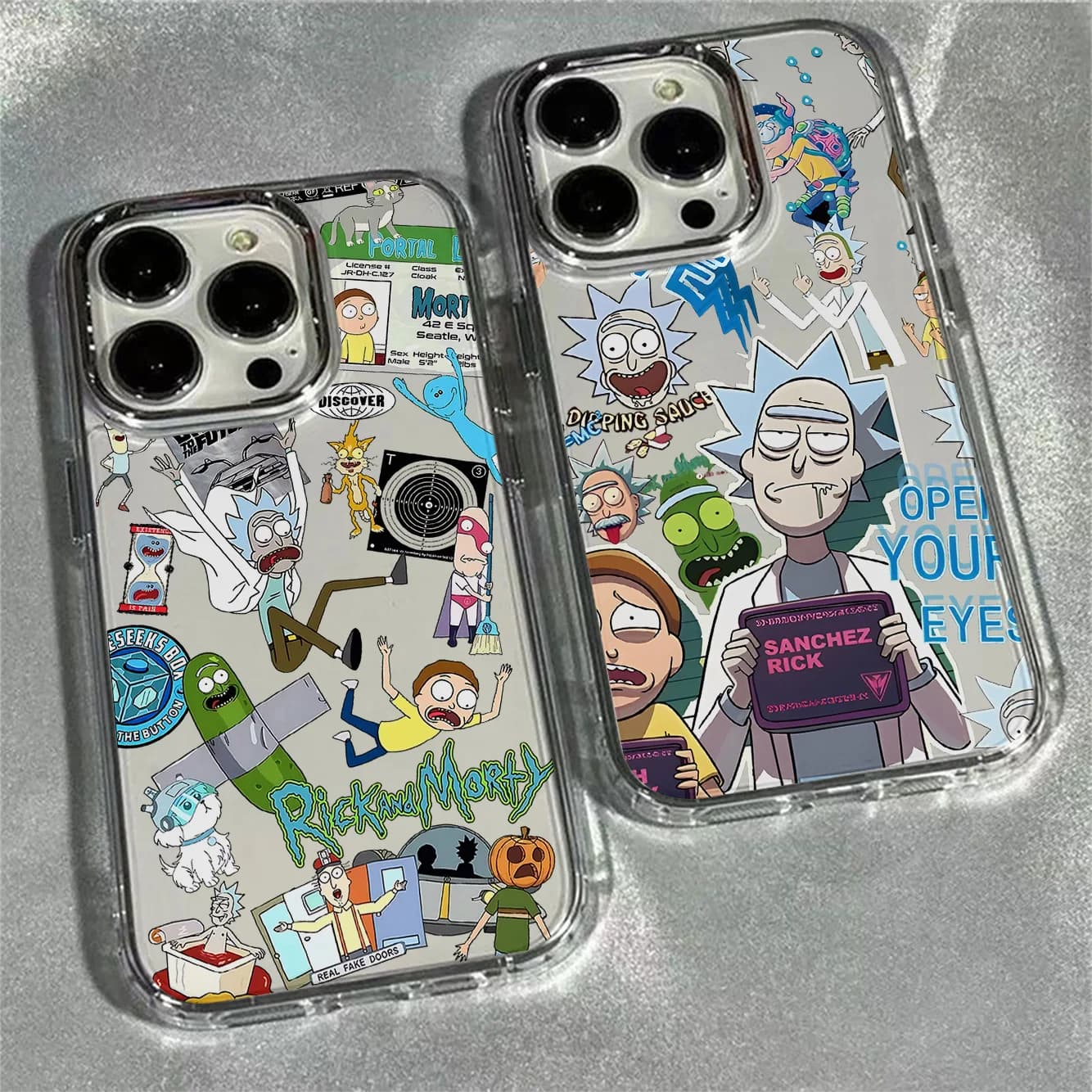 Pouzdro na telefon s motivem šíleného vědce R-Ricks pro iPhone 17 16e 16 15 14 13 12 11 Mini Pro Max X XR XSMAX 8 7 Air Plus měkké