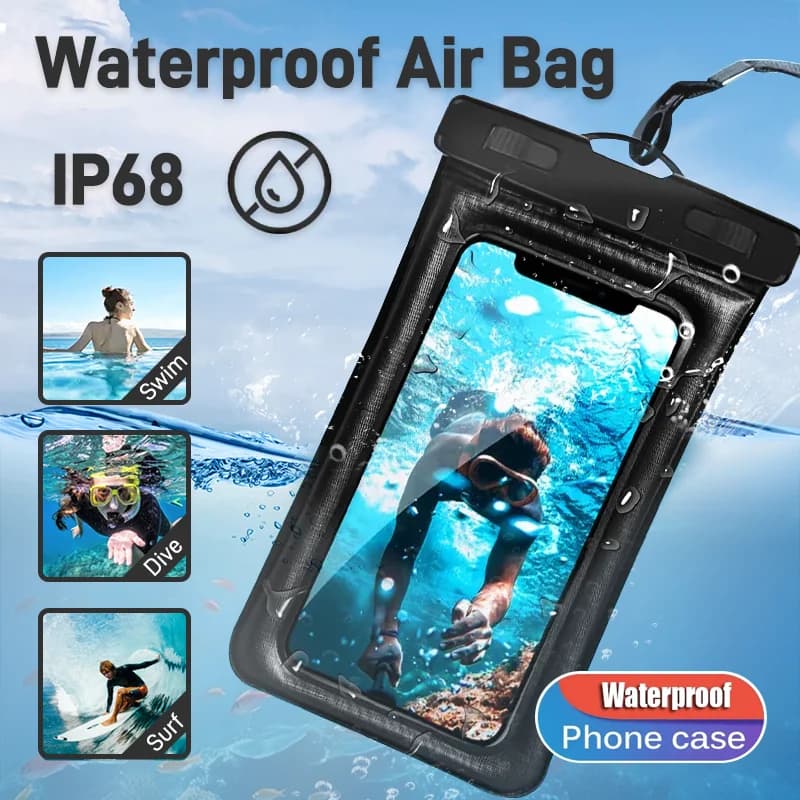Univerzální vodotěsné pouzdro s certifikací IP68 pro iPhone 16 15 14 13 12 11 Pro Max X Xiaomi Samsung S24 Ultra Swim Cover Příslušenství
