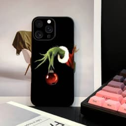 Vánoční zelené monstrum pouzdro na telefon pro iPhone 17 16 15 11 12 14 13 Pro Max Mini X XS XR 7 Plus SE 16E nárazuvzdorný silikonový kryt - náhled 6