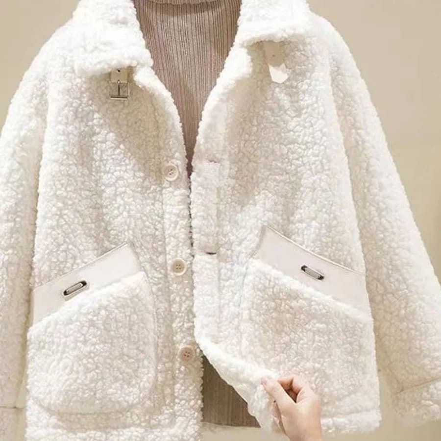 Dámský krátký kabát z jehněčí kožešiny, žhavý výprodej sezóny, nový podzimní zimní korejský model, integrovaný kabát z kůže a kožešiny, malá velikost, B...