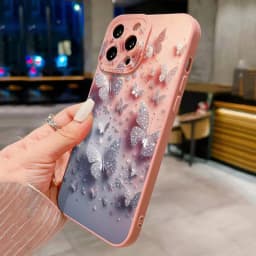 Luxusní romantický akvarelový motýl květinový kryt pro Xiaomi Redmi Note 14 13 12 Pro Plus 12S 11S 11 10 Redmi 13 12 14C 13C - náhled 4