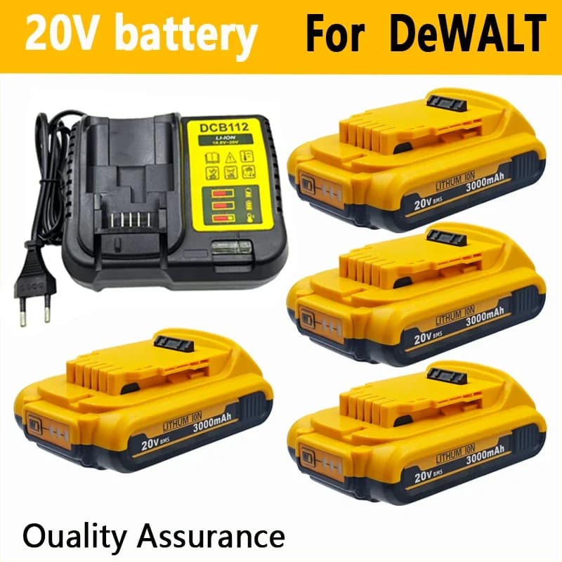Baterie 20V pro DeWalt 20V 3Ah MAX Li-ion pro DeWalt pro baterie do nářadí Flexvolt Náhradní baterie