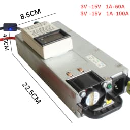 Nabíječka 3-15V/30V 3-100A s nastavitelným napětím a proudem 4S 8S Lifepo4 Li-ion lithium-iontových baterií 12V 14,6V 29,2V olověných baterií, díly - náhled 5