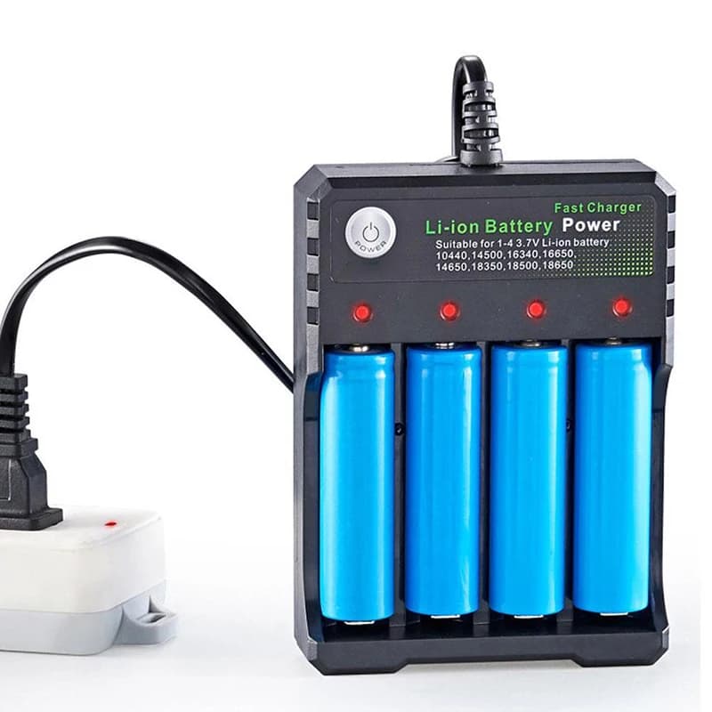 4slotová nabíječka 18650 3,7V Li-ion baterie, nezávislé nabíjení přes USB 2X 3X 4X přenosná elektronická nabíječka baterií 16340 14500 26650