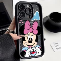 Pouzdro na telefon Disney Mickey Mouse Minnies s motivem prstu a srdce pro iPhone 16 15 14 13 12 11 ProMax 7 8Plus XRXS MAX MINI Y2K Roztomilý zadní kryt - náhled 4