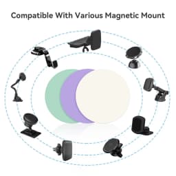 Samolepka na kulatý plechový disk s diskem pro magnetický držák do auta, univerzální držák na mobilní telefon, železná samolepka - náhled 3