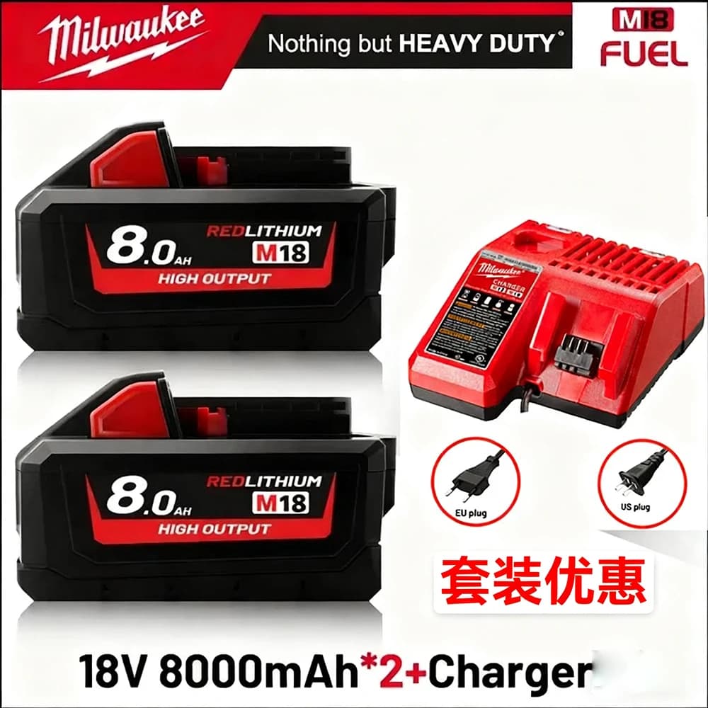 Pro Milwaukee M18 18V 8000mAh 18650 lithiová náhradní baterie vhodná pro Milwaukee 48-11-1860 48-11-1850 48-11-1840 nářadí
