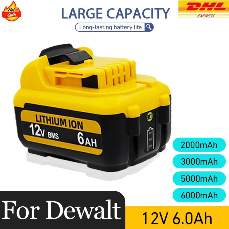 1-4 balení 12V náhrada za lithium-iontové baterie Dewalt DCB120 12V 3,0Ah baterie DCB125 DCD710 DCB124 baterie pro elektrické nářadí