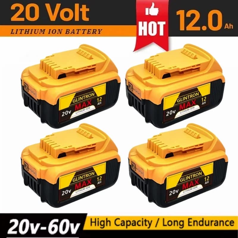 Dobíjecí lithium-iontová baterie 20V 6,0Ah MAX, která může nahradit baterii Dewalt 18/20V, vhodná pro nářadí Dewalt DCF850 DCD796 DCF922