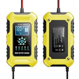 Nabíječky autobaterií FOXSUR 12V/10A 24V/5A Plně automatické AGM mokré inteligentní nabíječky baterií Přenosné nabíječky baterií s funkcí údržby - náhled 3