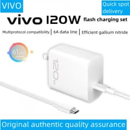 New vivo 120W Flash Charging Set Original Mobile Phone Flash Charging Charger X90x90 Pro iQo10neo