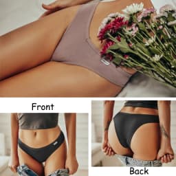 FINETOO 3/5 ks bavlněné brazilské kalhotky dámské sexy kalhotky s V pasem a T-back spodní prádlo dámské měkké kalhotky dámské bikiny spodní prádlo - náhled 4