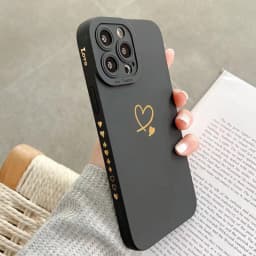 Love Heart Matte Silicone Case For Samsung Galaxy A56 A36 A34 A54 A33 A53 A52 5G S24 S25 S23 Ultra S