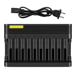 18650 Lithium Battery Charger 10 slots Universal Charger for Li-ion Rechargeable Batteries 26650 163