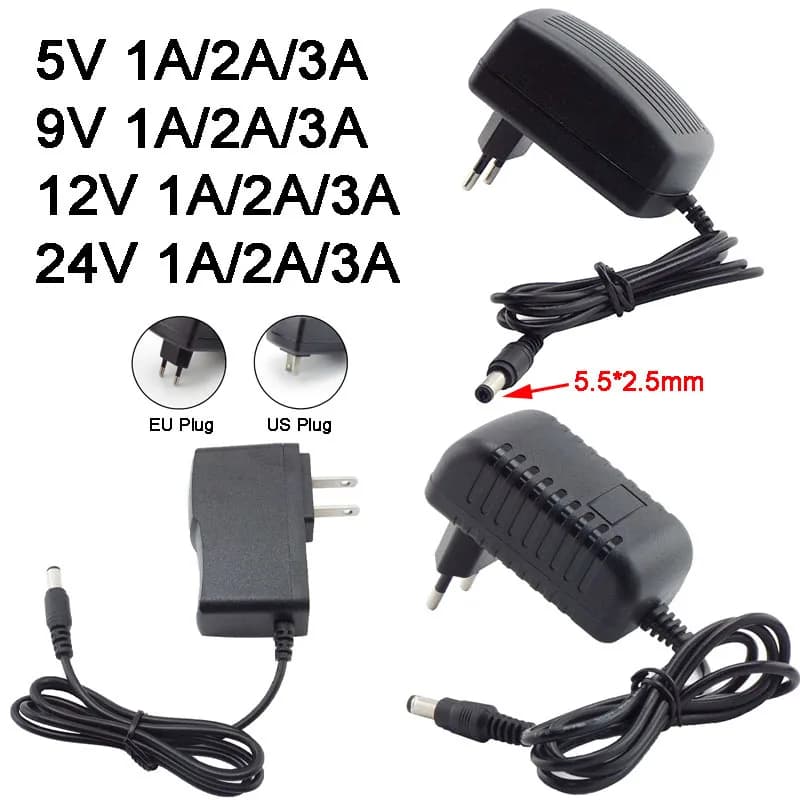 AC 110-240V DC 5V 9V 12V 24V 1A 2A 3A adaptér 12V voltový měnič napájecí zdroj nabíječka pro telefony a hračky univerzální LED světelný pásek Q