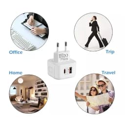 2portový PD konektor 20W USB typu C QC3.0 rychlonabíjecí adaptér do zásuvky pro iPhone 14 13 12 ProMax nabíjecí konektor příslušenství pro telefony - náhled 4
