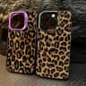 Pouzdro na telefon s leopardím potiskem na celou obrazovku pro iPhone 16 11 12 13 14 15 16 Pro Max Plus 16E nárazuvzdorné nárazníkové pouzdro Fundas