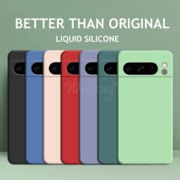 For Google Pixel 8 Pro Case Pixel 10 Pro Cover Liquid Silicone Rubber Protector TPU Case Pixel 9 Pro
