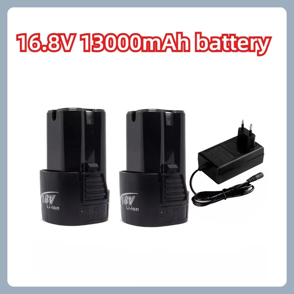 16,8 V 13 000 mAh univerzální dobíjecí baterie s vysokou kapacitou pro elektrické nářadí, elektrickou vrtačku, elektrický šroubovák, lithium-iontovou baterii