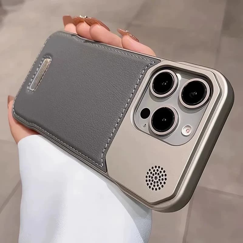 Kožené pouzdro s aromaterapií pro iPhone 17 Air 16 15 14 Plus 13 12 11 Pro Max pro MagSafe Magnetický bezrámový kryt
