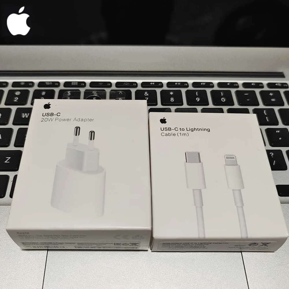 Originální 20W USB-C napájecí adaptér pro iPhone 16 15 14 13 mini Pro Max rychlonabíječka typu C pro Apple kabel pro iPhone 12 Plus