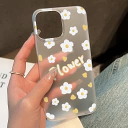 Pouzdro na telefon s květinami pro iPhone 16 Pro Pouzdro pro iPhone 15 13 11 12 14 17 Pro Max 12 13 Mini Průsvitné tenké hedvábné matné kryty - náhled 6