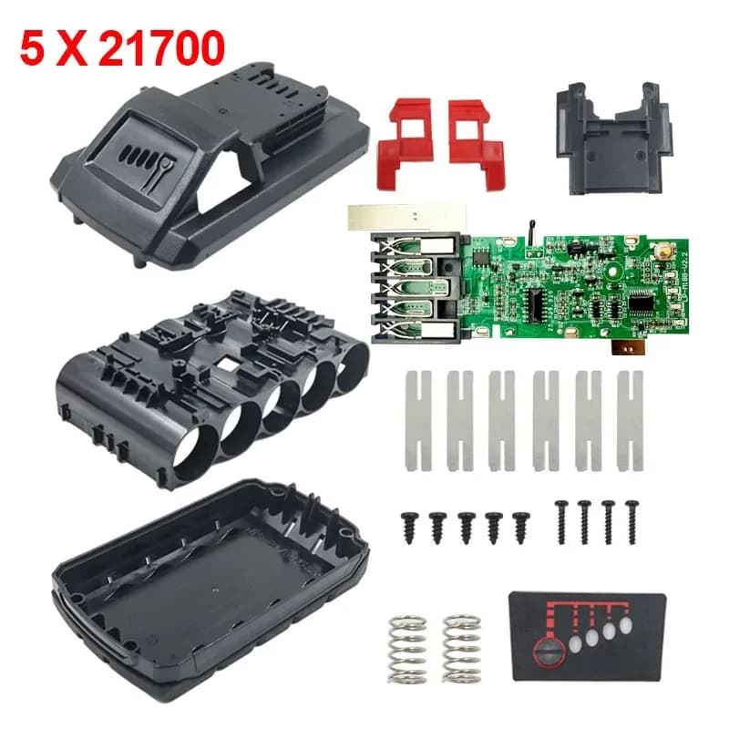 Plastové pouzdro na lithium-iontovou baterii s deskou plošných spojů, ochrannou deskou pro Milwaukee m18 18V 4Ah 5* 21700 Lithium Baterie Pouzdra