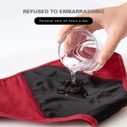 Menstruační kalhotky Plus Size, nepromokavé, dámské, pevné bavlněné, savé, pohodlné, fyziologické spodní prádlo - náhled 4