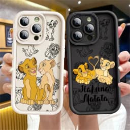 Lion King Disney Cute Phone Case for Apple iPhone 16 13 15 Pro Max 14 13 Pro 11 12 14 15 Plus Silico