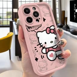 Sanrio Ins Hello Kitty Phone Case For Iphone  X XR XS 7 8 Plus 16 15 14 13 11 12 Pro Max Y2k Girl Cl