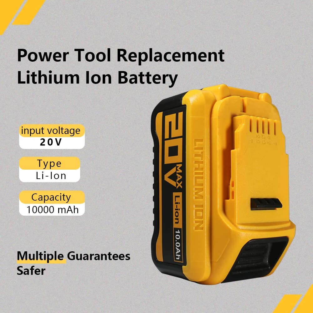 Pro Dewalt 20V DCF845 DCF892 Lithium-iontová baterie pro Dewalt 21700 20V 6Ah-10Ah nářadí Baterie DCB206 DCB200 DCB205 DCF850 DCF911