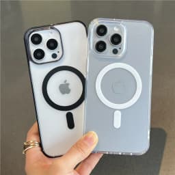 Pro magnetické bezdrátové nabíjecí pouzdro MagSafe pro iPhone 17 16 15 14 13 12 11 Pro Max Mini Plus průhledný nárazuvzdorný nárazník - náhled 4
