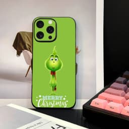 Vánoční zelené monstrum pouzdro na telefon pro iPhone 17 16 15 11 12 14 13 Pro Max Mini X XS XR 7 Plus SE 16E nárazuvzdorný silikonový kryt - náhled 4