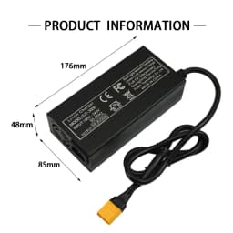 Nabíječka lithiových baterií 16,8 V 20 A pro 4S 14,8 V lithium-iontové baterie, rychlonabíječka s ventilátorem, hliníkové pouzdro 100-240 V XT60 XT90 GX16 - náhled 6
