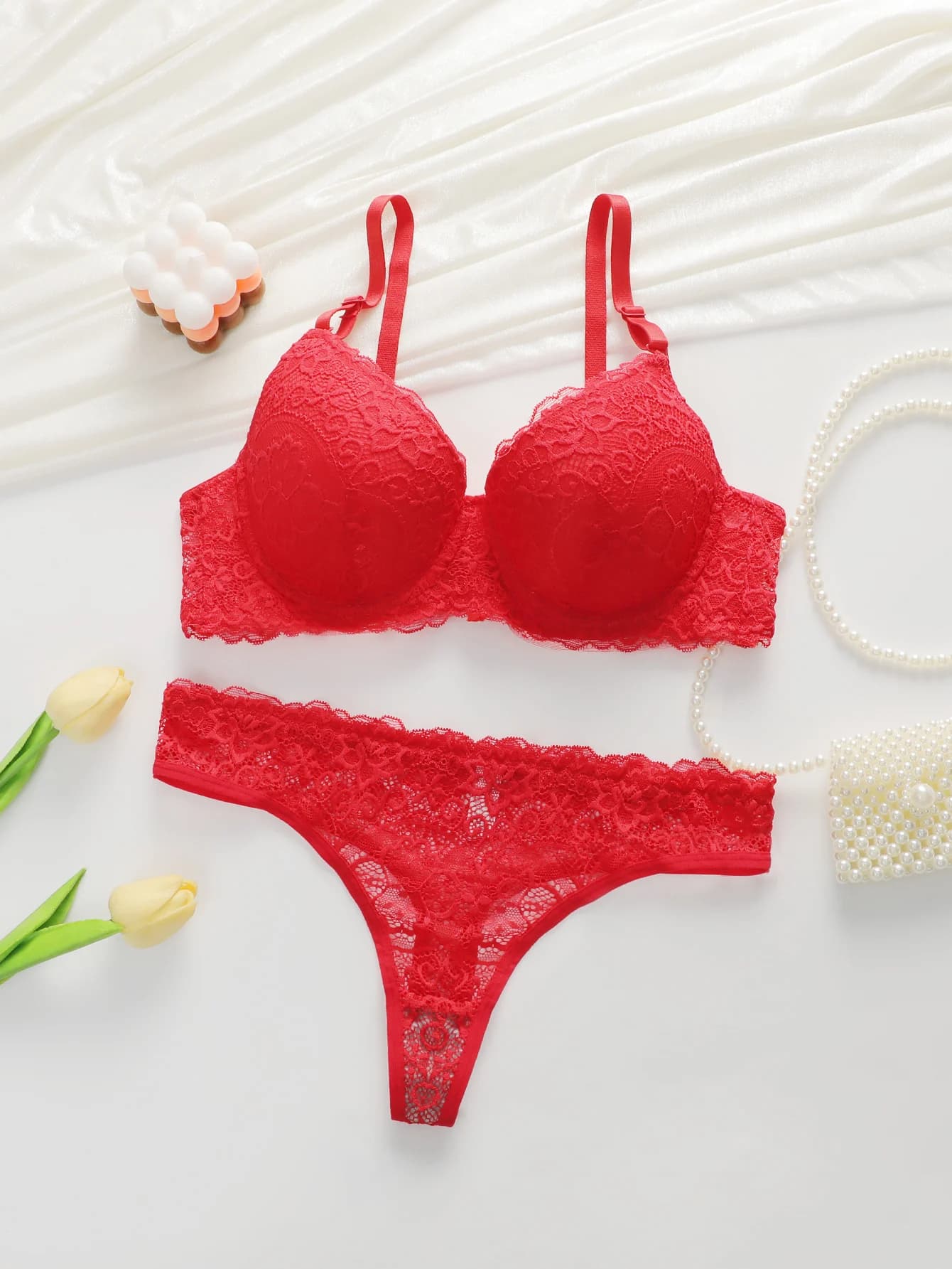 Dámská sexy krajková spodní souprava s ocelovými kroužky, push-up podprsenkou, pohodlnou a přiléhavou podprsenkou A3130