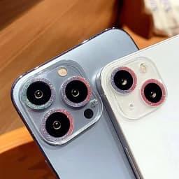 Třpytivé diamantové čiré ochranné pouzdro na objektiv fotoaparátu pro iPhone 15 14 13 12 17 16 Pro Max Mini Plus 16Pro 15Pro 16Promax - náhled 3