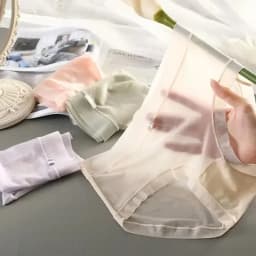 Dámské kalhotky z ledového hedvábí, sexy, průhledné, bezešvé, prodyšné, se středním pasem, letní, pohodlné, měkké, dámské - náhled 4