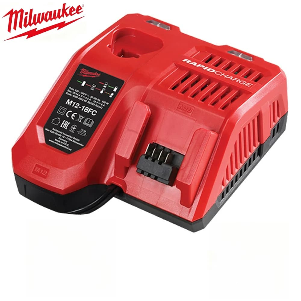 Nabíječka lithiových baterií Milwaukee M12-18C 12 V 14,4 V 18 V C1418C 48-11-1815/1828/1840 M&18 M&14 Nabíjení lithiových baterií M&12