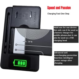 Univerzální nabíječka mobilních baterií s LCD displejem, indikátorem, dvojitou podporou USB portu pro nabíječky mobilních telefonů, nabíjení s UK EU zástrčkou - náhled 4