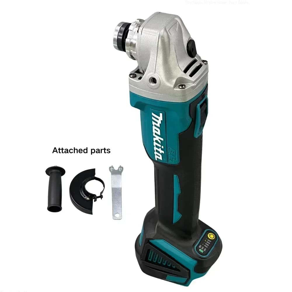 100% originální Makita DGA404 125mm/100mm 18V bezkartáčová lithiová úhlová bruska, nabíjecí fréza, vysoce výkonná leštička