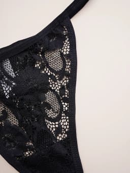 3ks sexy krajkové tanga s nízkým pasem a T-back spodní prádlo pro ženy elegantní krajkové květinové tangá s květinovým vzorem, bikiny, kalhotky, tanga mujer XS-XL - náhled 5