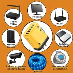 240W rychlonabíječka 5 v 1 GaN stolní nabíječka USB typu C rychlé nabíjení adaptér Quick Charge 3.0 pro iPhone Samsung Huawei - náhled 5