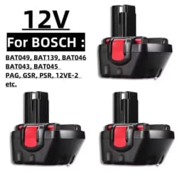 New for Bosch 12V 12800mAh PSR Rechargeable battery 12V 12.8Ah AHS GSB GSR 12 VE-2 BAT043 BAT045 BAT