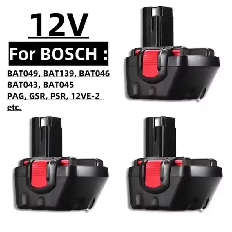 Nové pro Bosch 12V 12800mAh PSR dobíjecí baterie 12V 12,8Ah AHS GSB GSR 12 VE-2 BAT043 BAT045 BAT046 BAT049 BAT120 BAT139